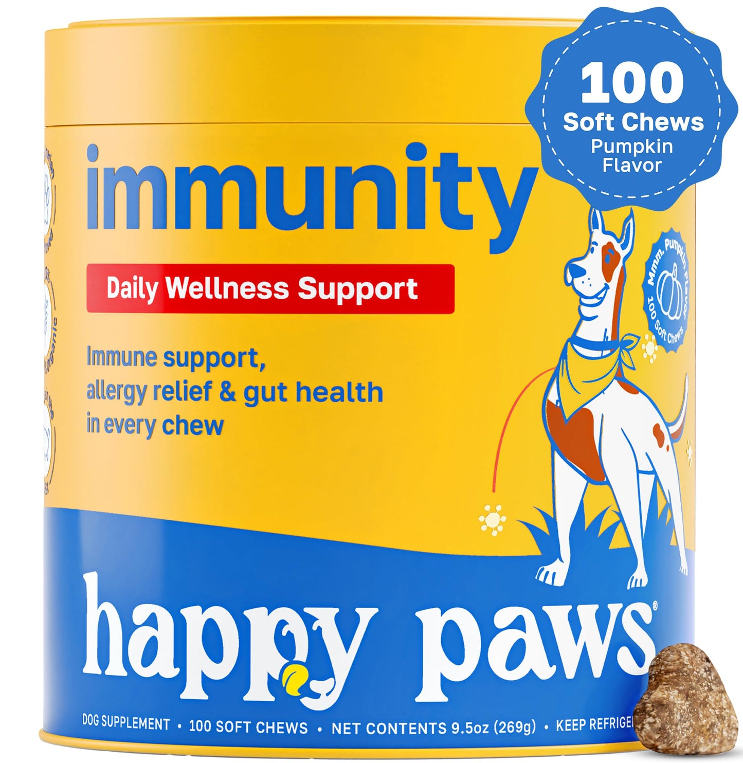 The Bladder Buddy Pack – Urinary Tract, Digestive & Immune Support for Dogs – with Cranberry, Mushrooms, Probiotics, & Pumpkin – Vegan Soft Chews, Non GMO, Natural Formula