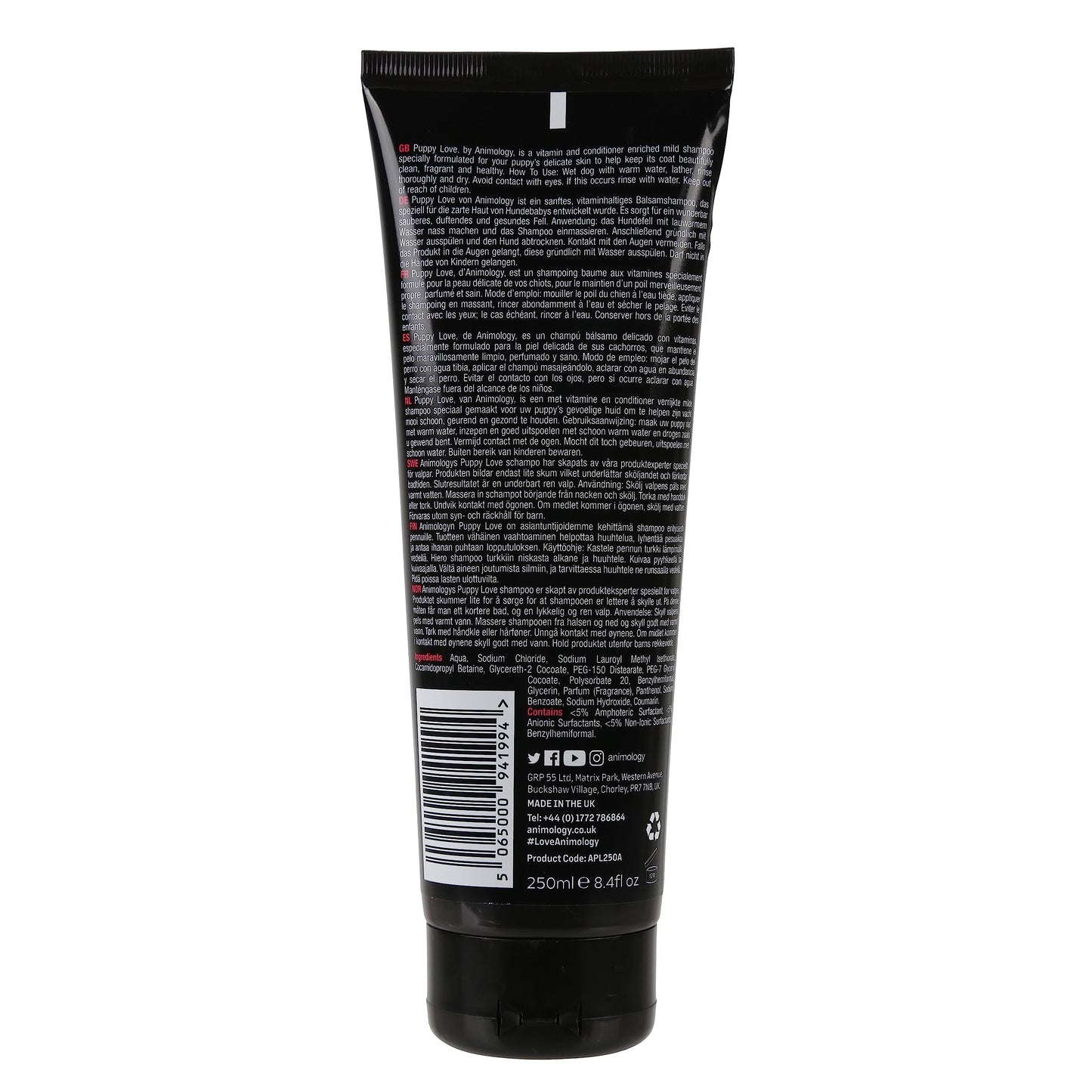 Animology Dog Shampoo Puppy Love Gentle Skin 250ml