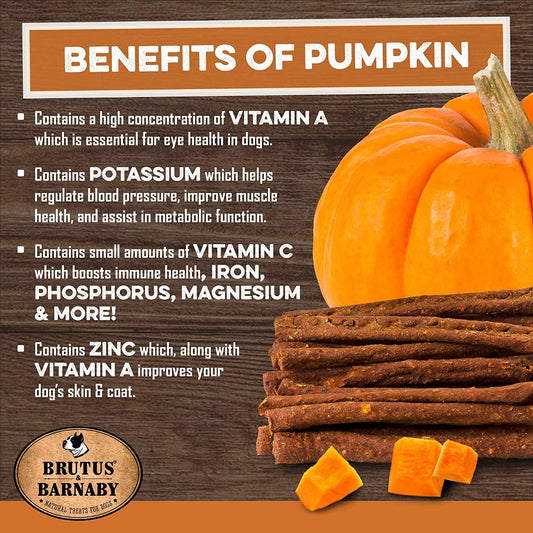 USA Sweet Potato Dog Treats - Grain Free, Cinnamon Pumpkin Crunchy Sticks are Great Tasting, Promote Positive Dog Gut Health with Natural Anti-Diarrhea Properties, no Preservatives Added