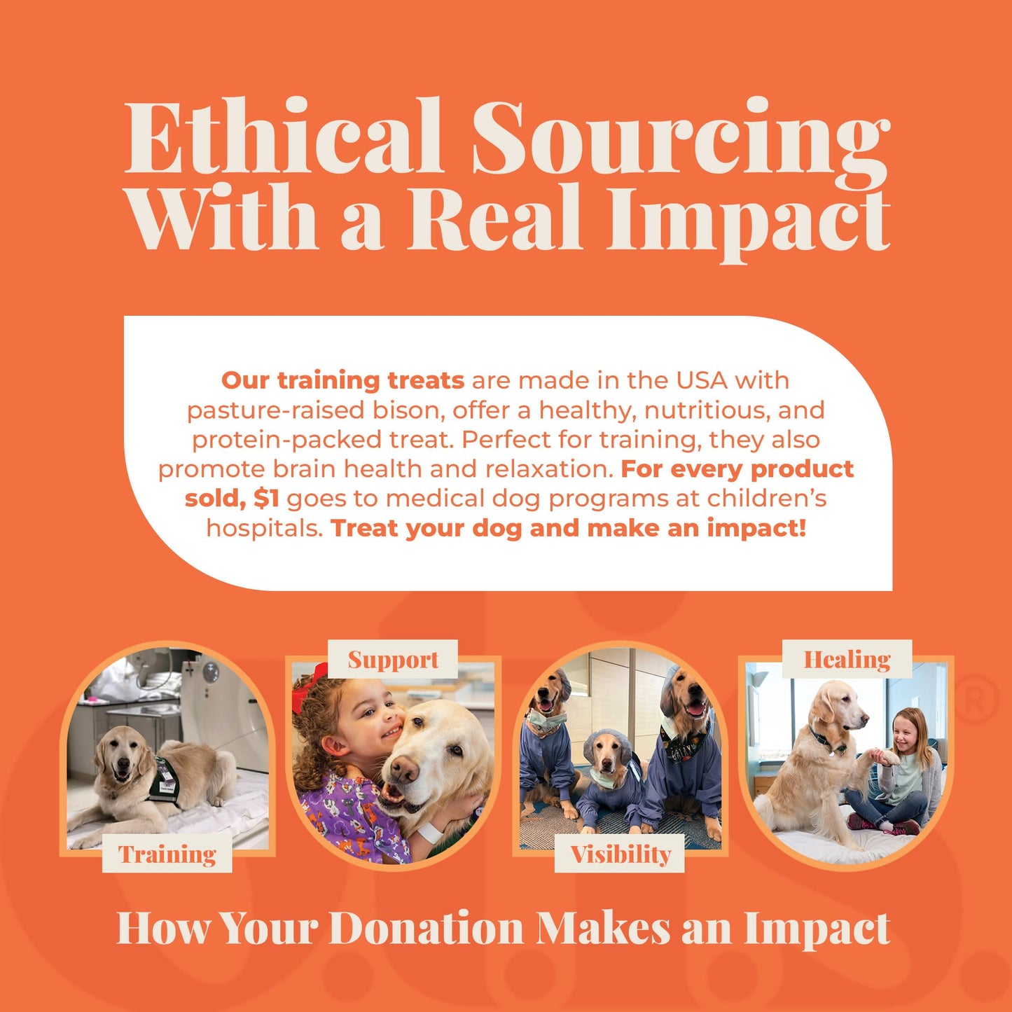 O.T.I.S. Wild Things Trainers Bison Recipe – 4 oz – Bite-Size Dog Training Treats with DHA, Ashwagandha & L-Theanine – GMO-Free – No Hormones or Artificial Additives