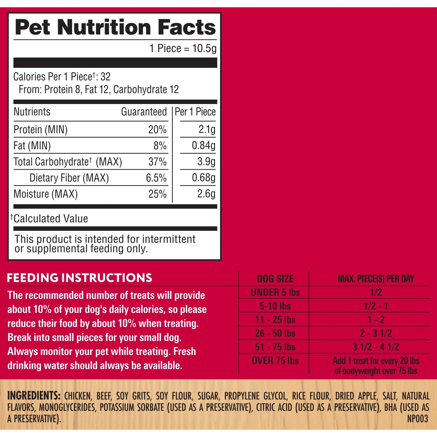 Milo's Kitchen Homestyle Dog Treats, Chicken & Apple Sausage Slices, 18 Ounce, High Protein, No Artificial Flavors