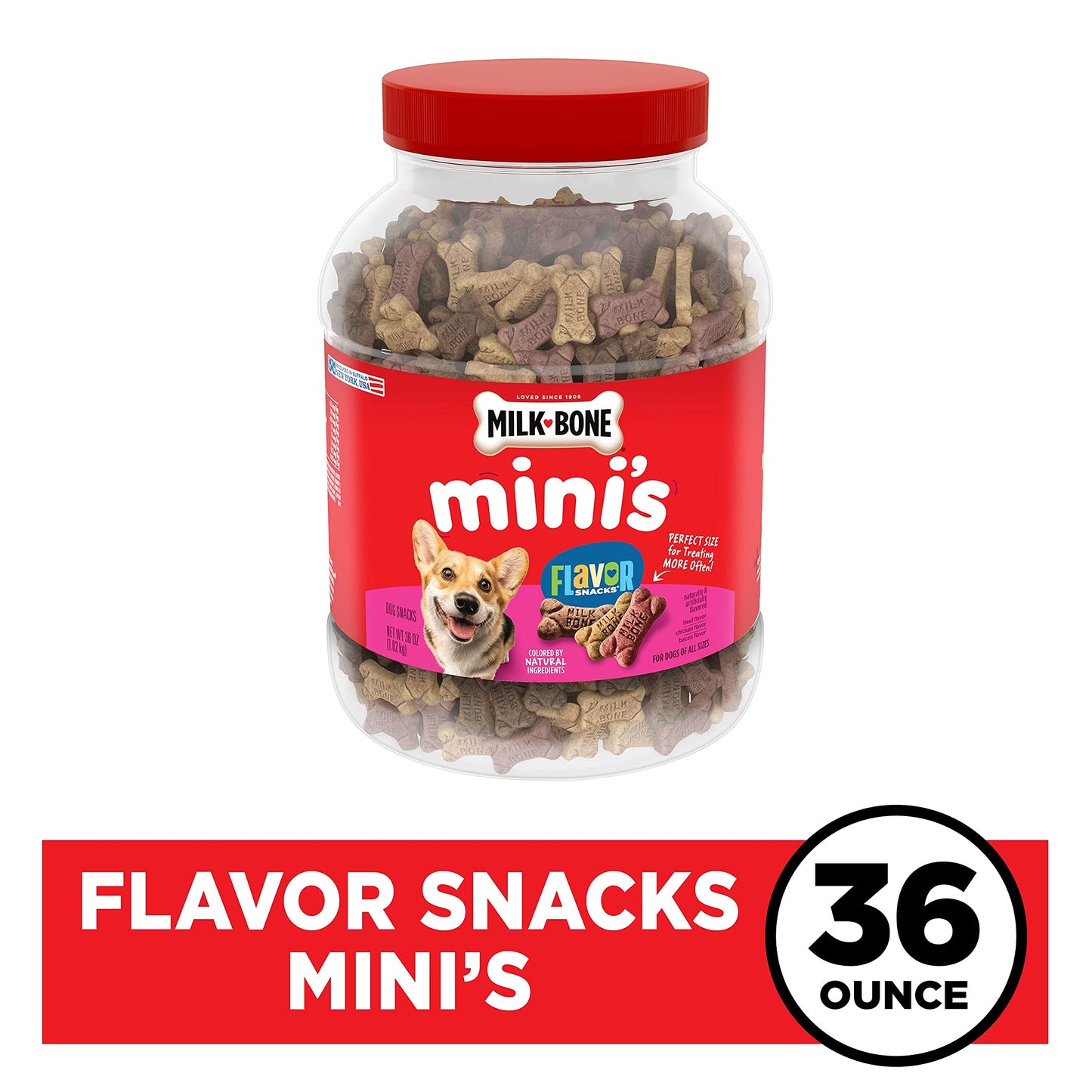 Milk-Bone Mini's Flavor Snacks Dog Treats, 36 Ounce