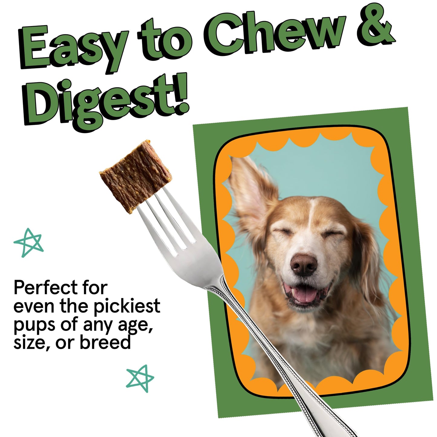 TRMC Real Meat Air Dried Dog Food w/Real Beef - 2lb Bag of USA-Crafted Grain-Free Real Meat Dog Food Sourced from Hormone-Free, Free-Range, Grass-Fed Beef - Digestible, All Natural, High Protein Beef