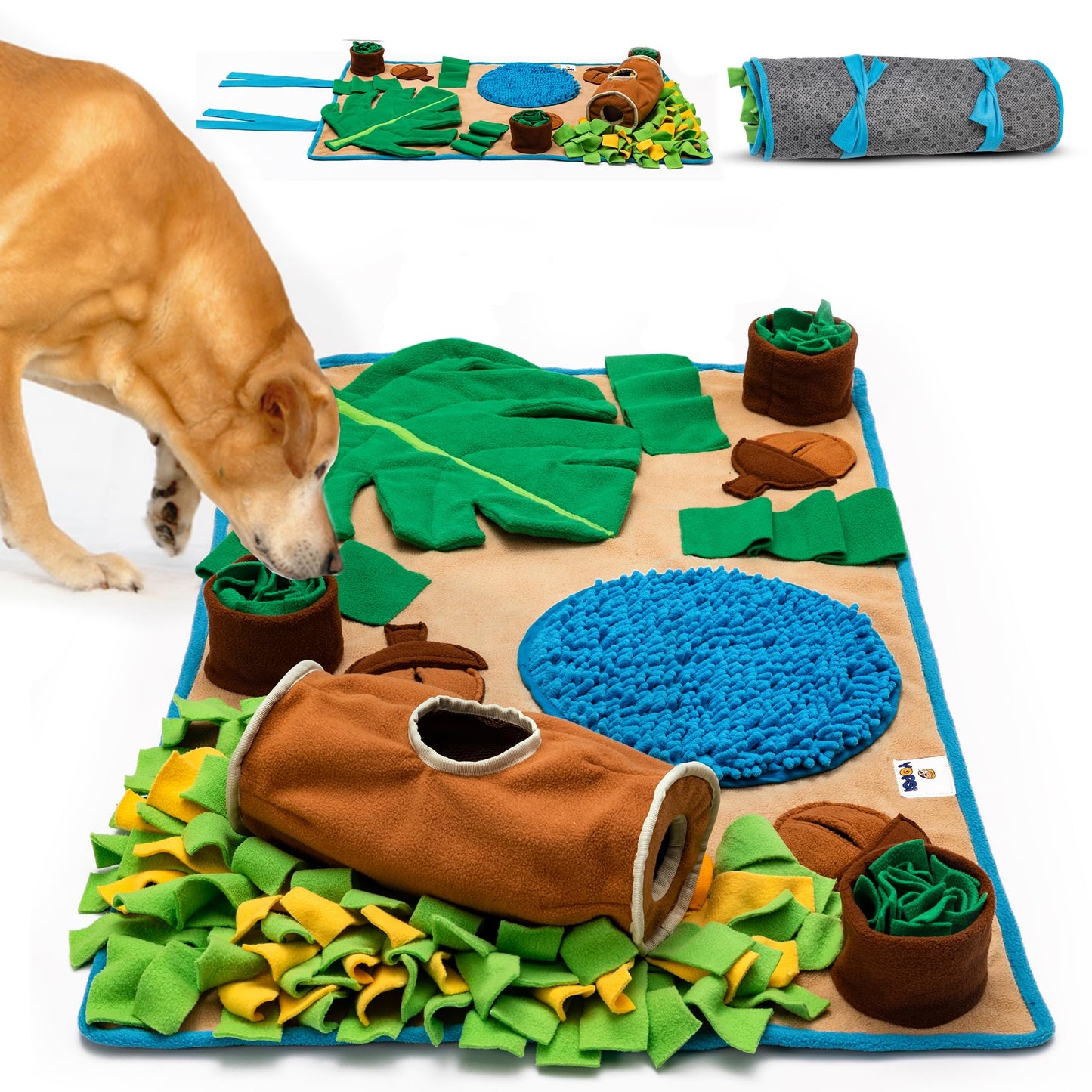 Snuffle Mat for Dogs Large Breed 39.4''x23.6''- Interactive Dog Toys for Boredom - Sniff mat - Mental Stimulation - Enrichment Toys