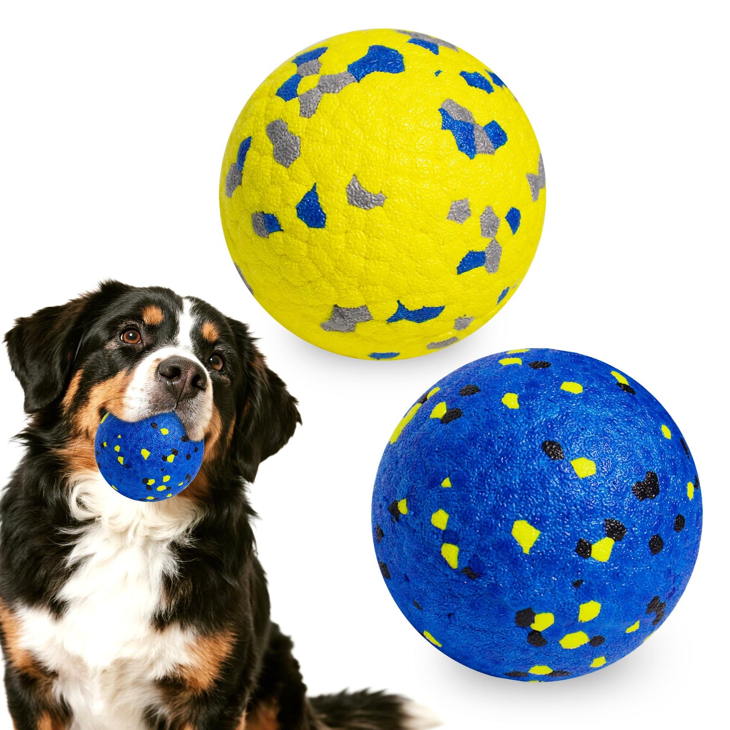 N-S Squeaky Dog Toys Durable Soft Latex Rubber Teething Chewing Interactive Fetch Play Squeak Puppy Toys with Funny Face for Puppy Small Medium Dog 6pcs , Sky Bule,Green,Yellow,Light pink,Blue,Red