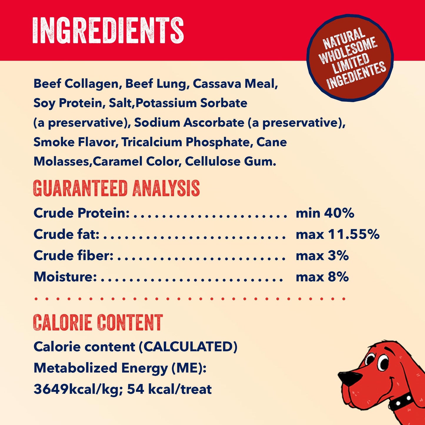 Clifford The Big Red Dog Soft Training Treats for Puppies and Dogs – Healthy, High Protein, Grain Free, Soft Puppy Treats for Small Dogs and Large – Real Crunchy Beef Sticks – 24ct