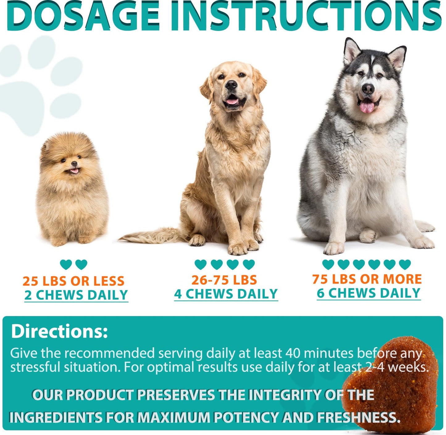 Chicken Calming Chews for Dogs, Dogs Anxiety Relief Treats, Advanced Dog Calming Treats Hemp, Natural Ingredients Dog Calming Treats - Stress & Separation Anxiety (150 Treats)