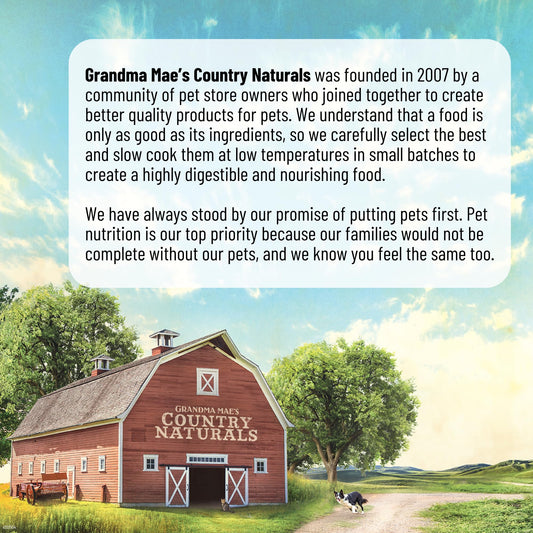 Grandma Mae’s Country Naturals Dry Dog Food, Weight Control & Senior Dog Formula, Chicken & Brown Rice, Slow Cooked & Nutrient Dense, Made in USA, 4 LB Bag