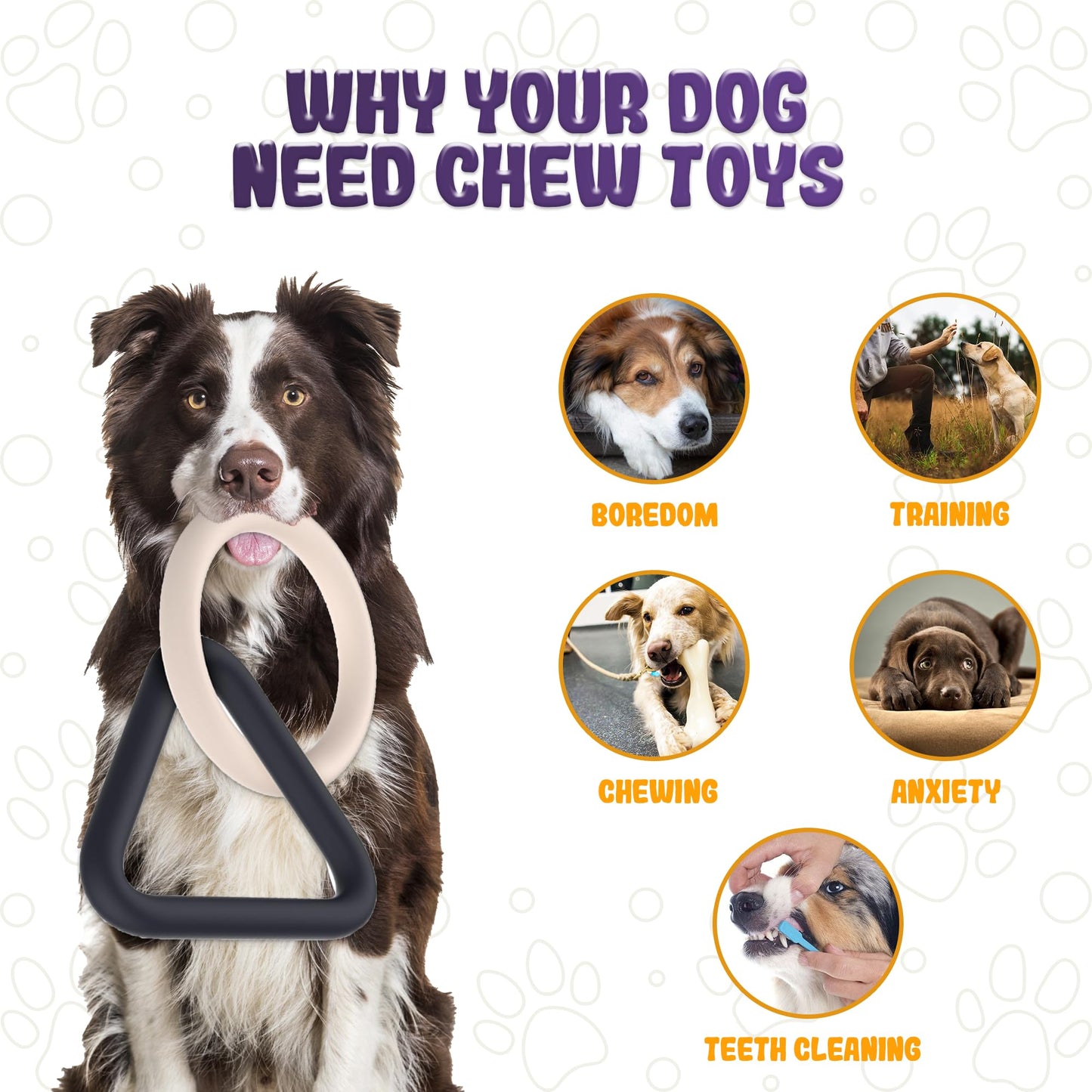 LEE BONBON Tug of War Dog Toy – Interactive Toy for Aggressive Chewers, Puppy Teething, Dog Toys to Keep Them Busy