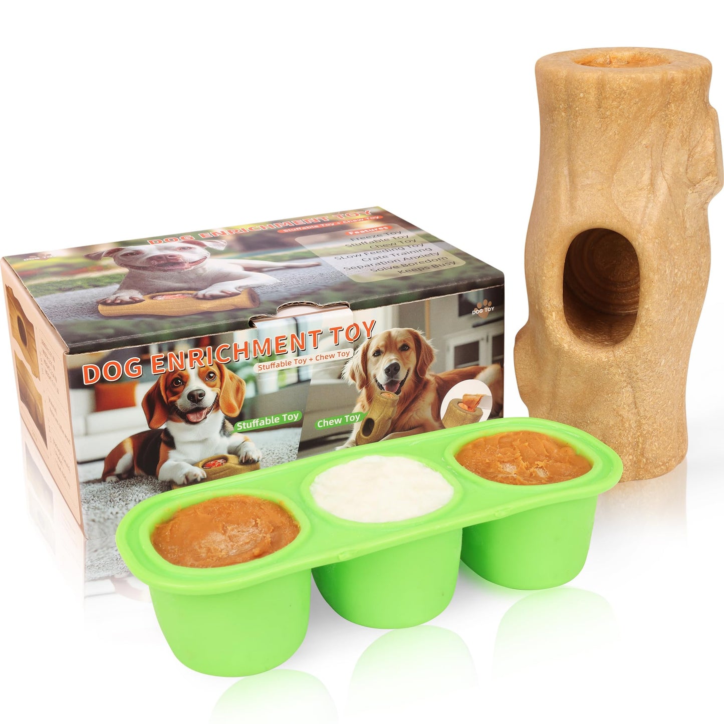 kogven Interactive Dog Toys for Aggressive Chewers,Indestructible Dogs Toy for Large/Medium Breed,Frozen Dog Treat Holder to do Keep Them Busy to Reduces Anxiety