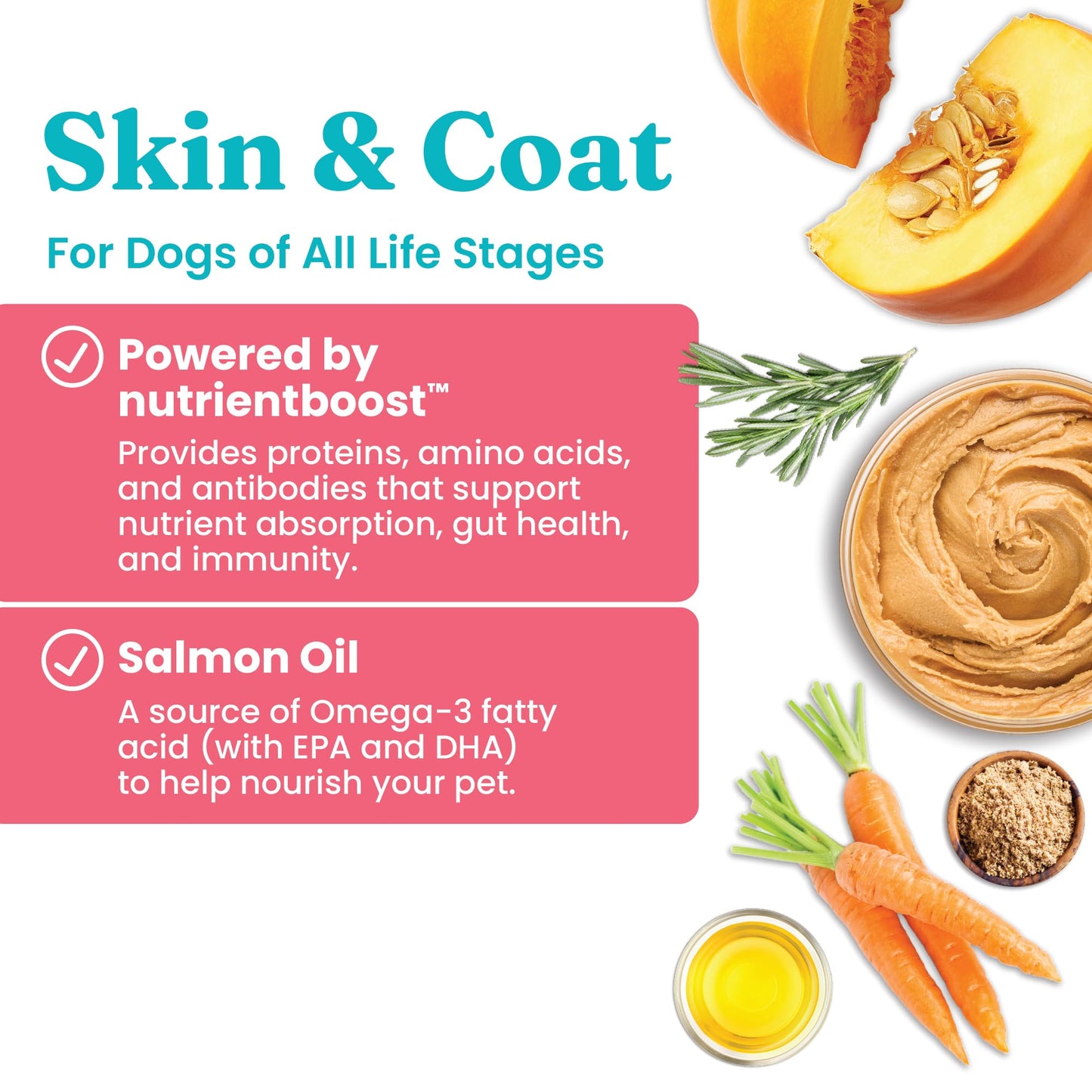 Solid Gold Healthy Dog Treats - Functional Peanut Butter Dog Treats w/Salmon Oil & Superfoods for Skin & Coat + Gut Health - Gluten Free Healthy Training Treat for Dogs of All Ages & Sizes - 5.2oz