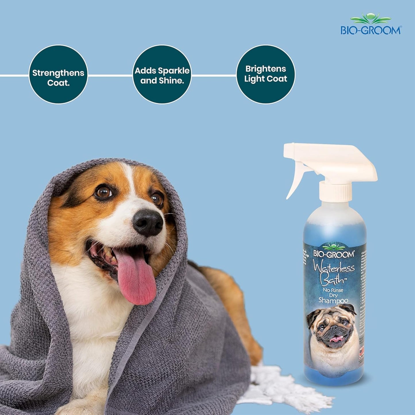 Dog Shampoo with Oatmeal, Aloe Vera, Chamomile, Jojoba Oil, Vitamin E - Natural Ingredients, Helps Allergies Dry Coats & Itchy Sensitive Skin, No Parabens or Artificial Dyes, 16 oz