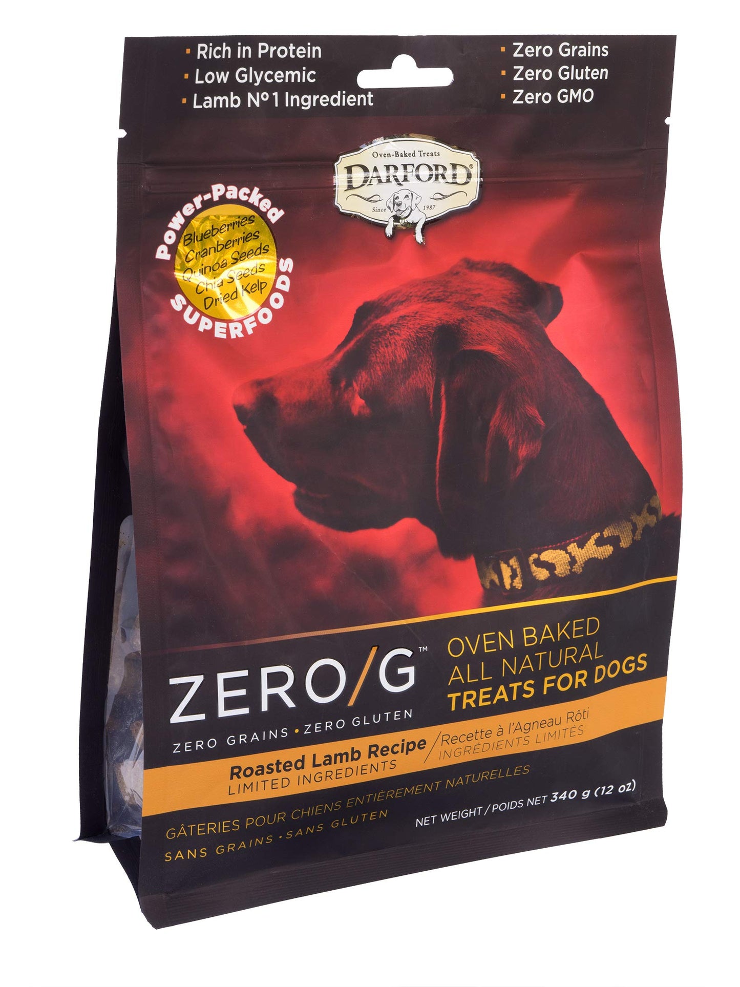 Zero/G Roasted Lamb Recipe Mini Dog Treats, 12 oz