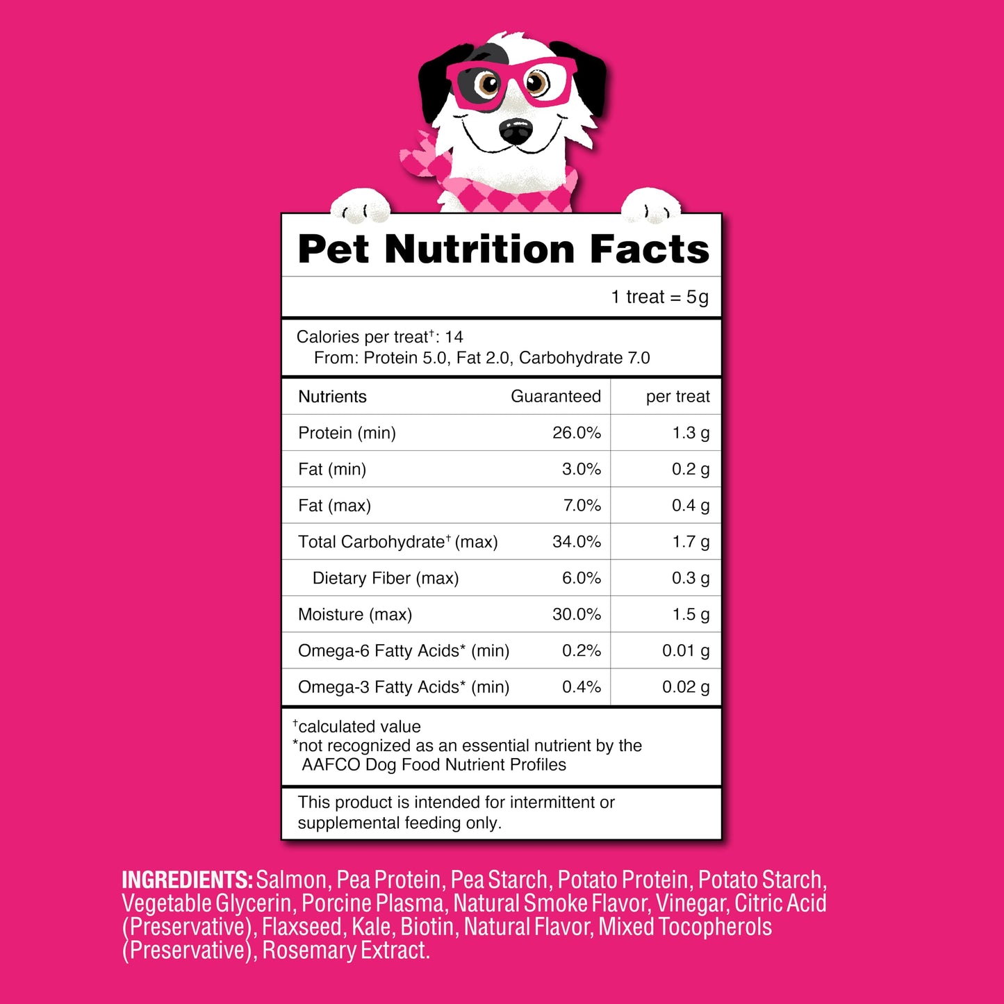 CHAMPS Soft Healthy Dog Treats for Skin & Coat Support Made with Omega 3, Biotin & Flaxseed - Grain Free Salmon - 16 oz