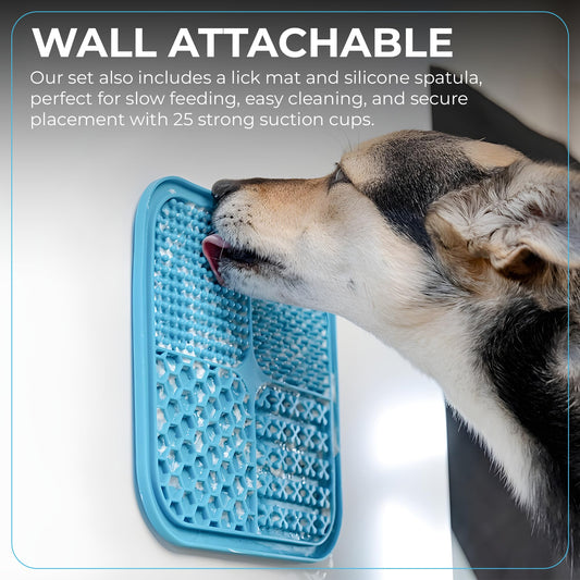 Snuffle mat for Dogs Size 25" x 18" - Silicone Lick mat Attachable with Sniffing Washable pad - Foraging Natural Mental Stimulation Toy Digging Slow Feeder Puzzle Enrichment Small Medium Large Puppy