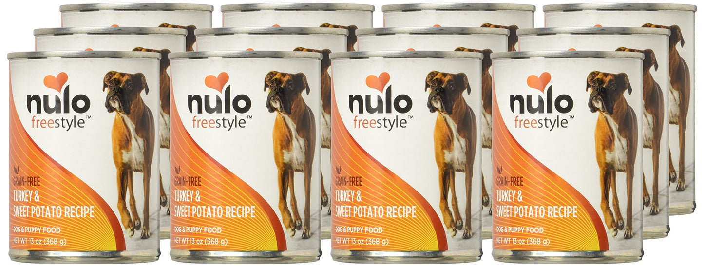 Nulo Freestyle Turkey & Sweet Potato Recipe Can Dog, 13 Oz, Pack of 12