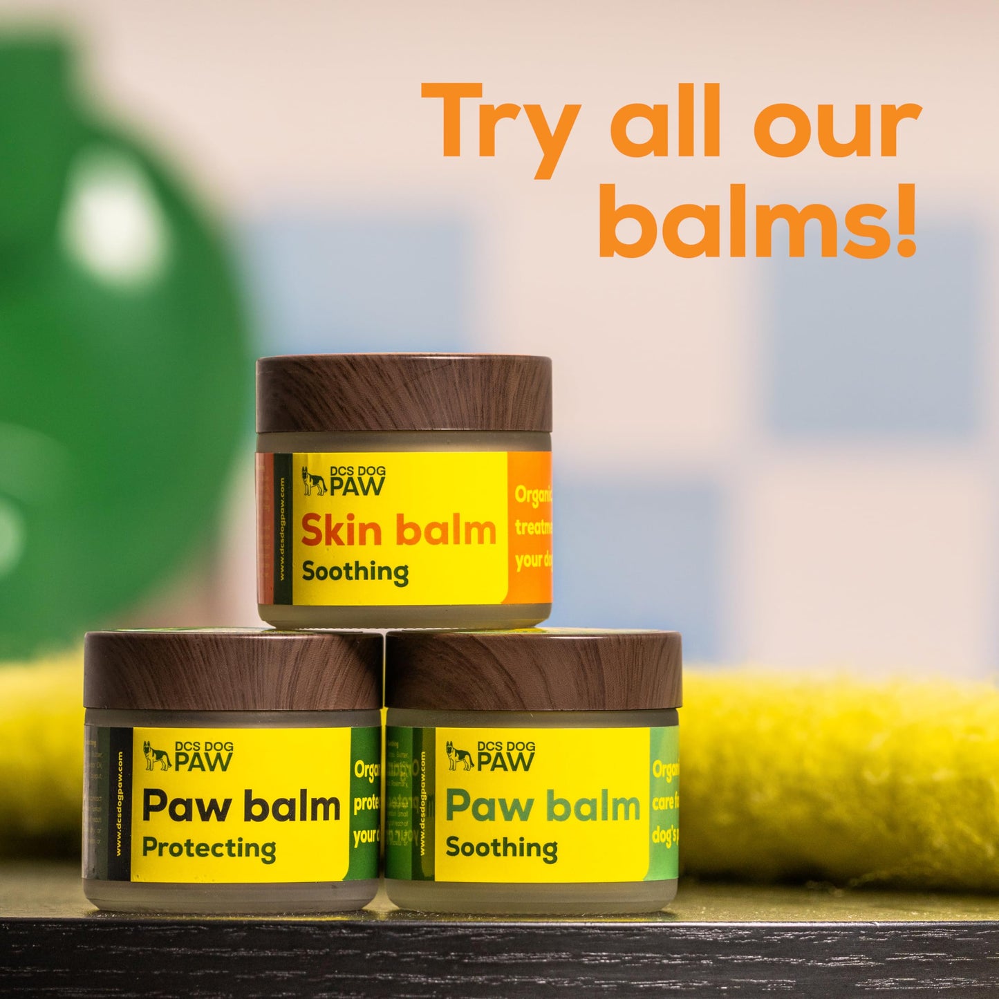 DCS DOG PAW Skin Balm Soothing | Organic, Soothing Treatment for Your Dog's Skin | for Treating hot Spots, Cuts, Rashes, Burns, Surgical Wounds, Mange, Skin infections | 2 oz