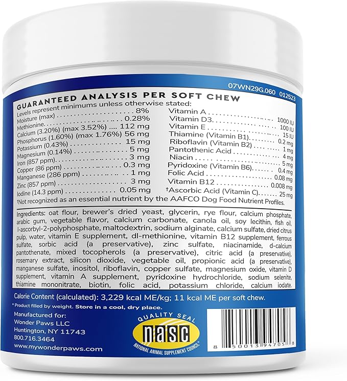 Premium Multivitamin for Dogs Daily Multi for Immune, Mood, Joint, Skin, Heart & Digestive Health - 21 in 1 Dog Multivitamins for Optimal Health Essential - 60 Multivitamin Dog Chews