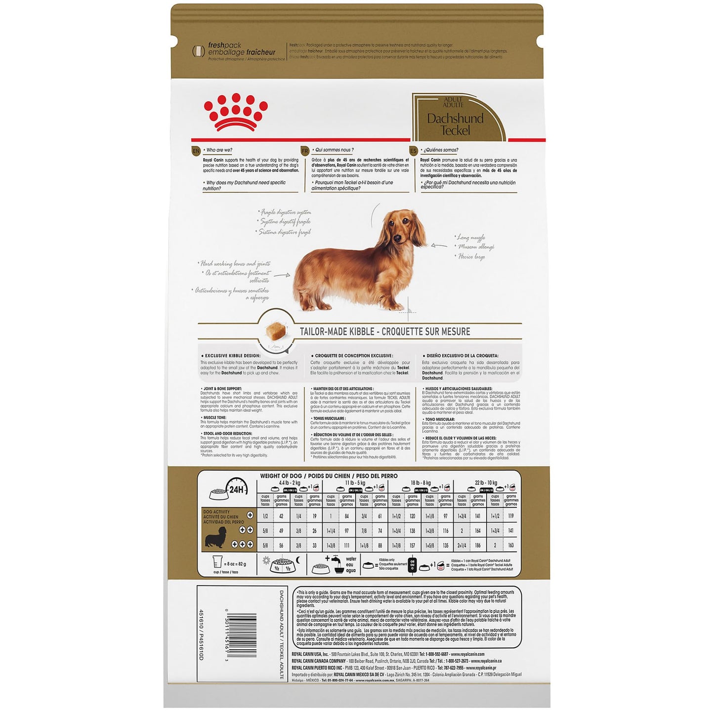 Royal Canin Dachshund Adult Breed Specific Dry Dog Food, 2.5 lb bag
