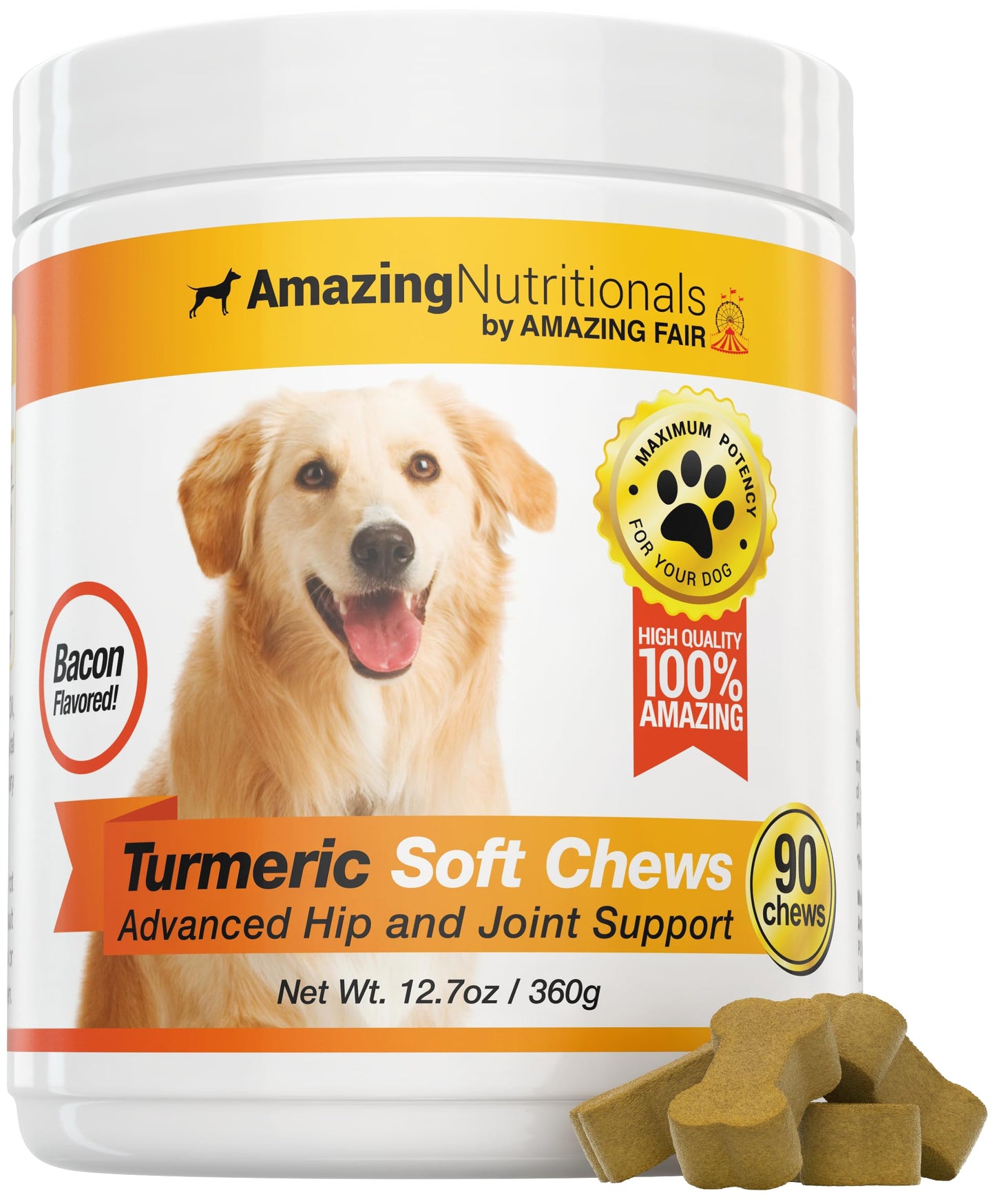 Joint Support Skin and Coat UTI Treatment Soft Chew Bundle - Turmeric, Omega and Cranberry - Eliminates Joint Pain Inflammation, Itchy Skin, Shedding, and UTI Prevention