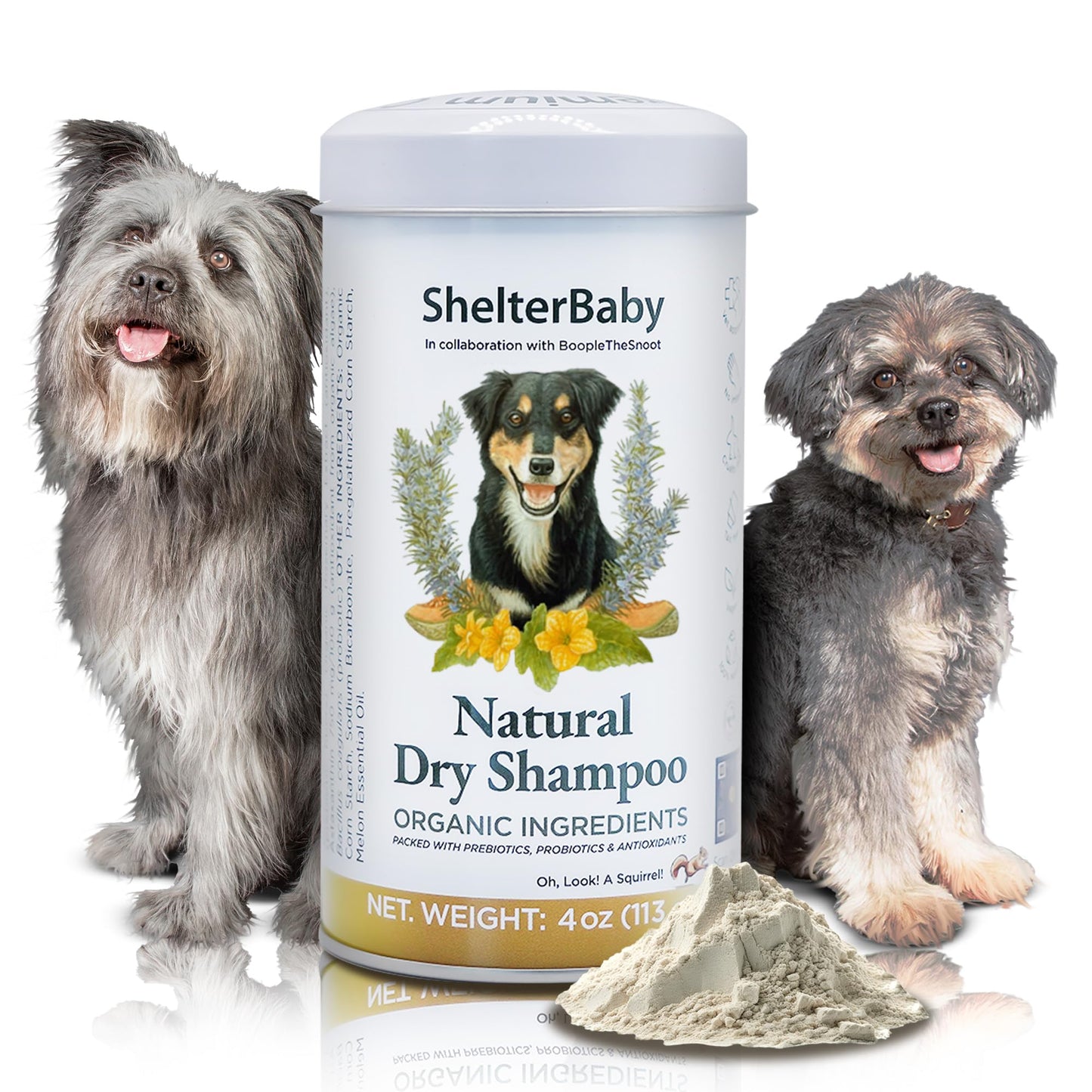 Dry Shampoo for Dogs – Antifungal Itchy Skin & Hot Spot Relief, Yeast Infection & Paw Licking Treatment, Dog Powder with Allergy Support