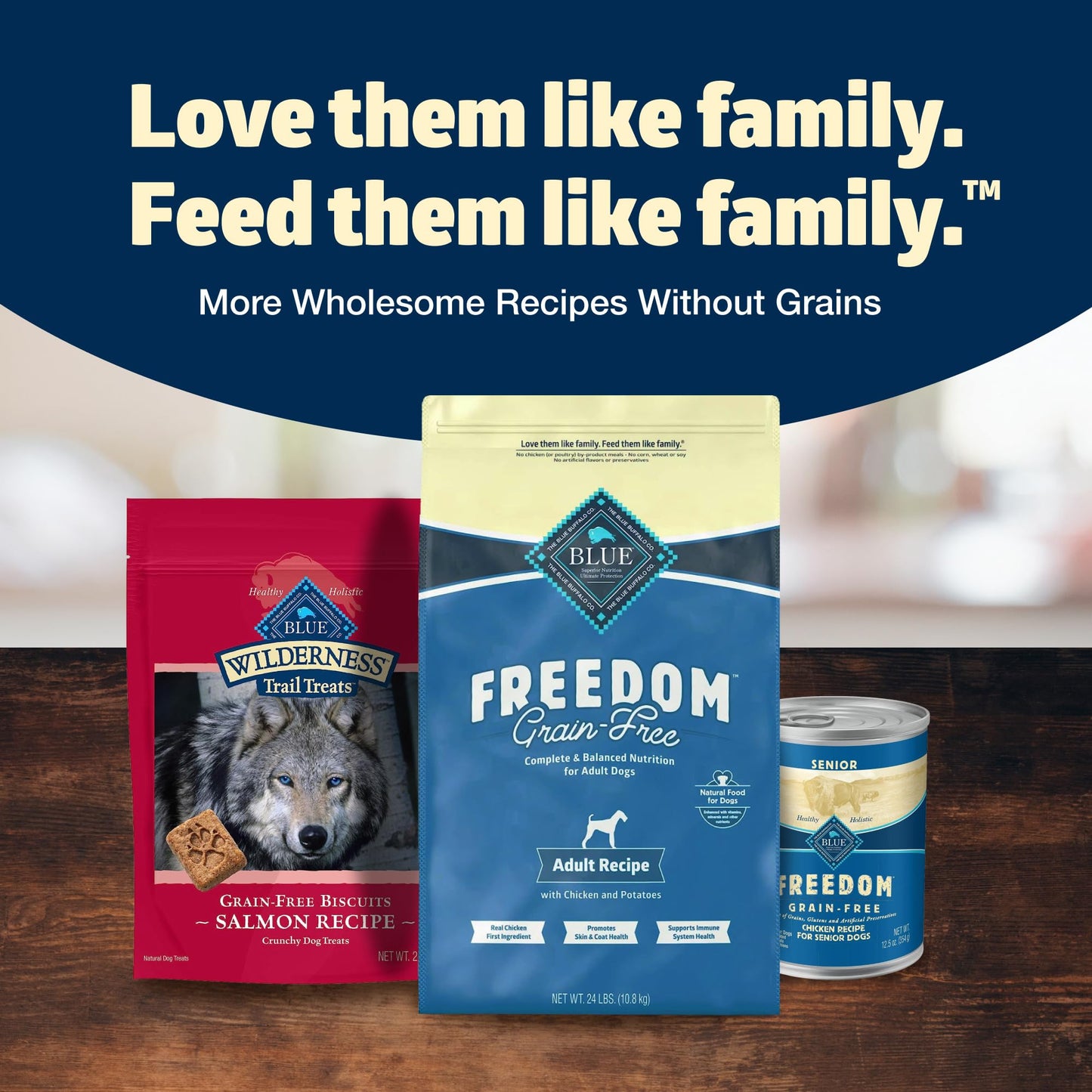 Blue Buffalo Freedom Grain-Free Dry Dog Food, Complete & Balanced Nutrition for Adult Dogs, Made in the USA With Natural Ingredients, Chicken & Potatoes, 11-lb Bag