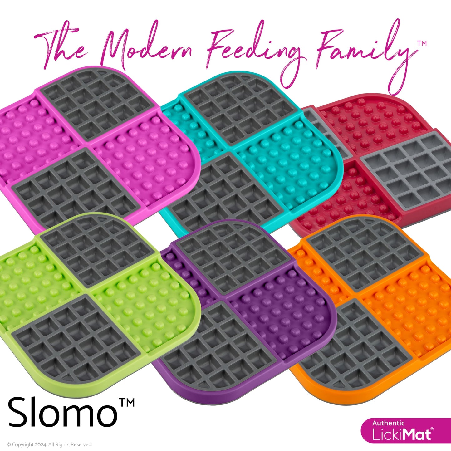 LickiMat Slomo, Dog Slow Feeders Lick Mat, Boredom Anxiety Reducer; Perfect for Food, Treats, Yogurt, or Peanut Butter. Fun Alternative to a Slow Feed Dog Bowl, Green