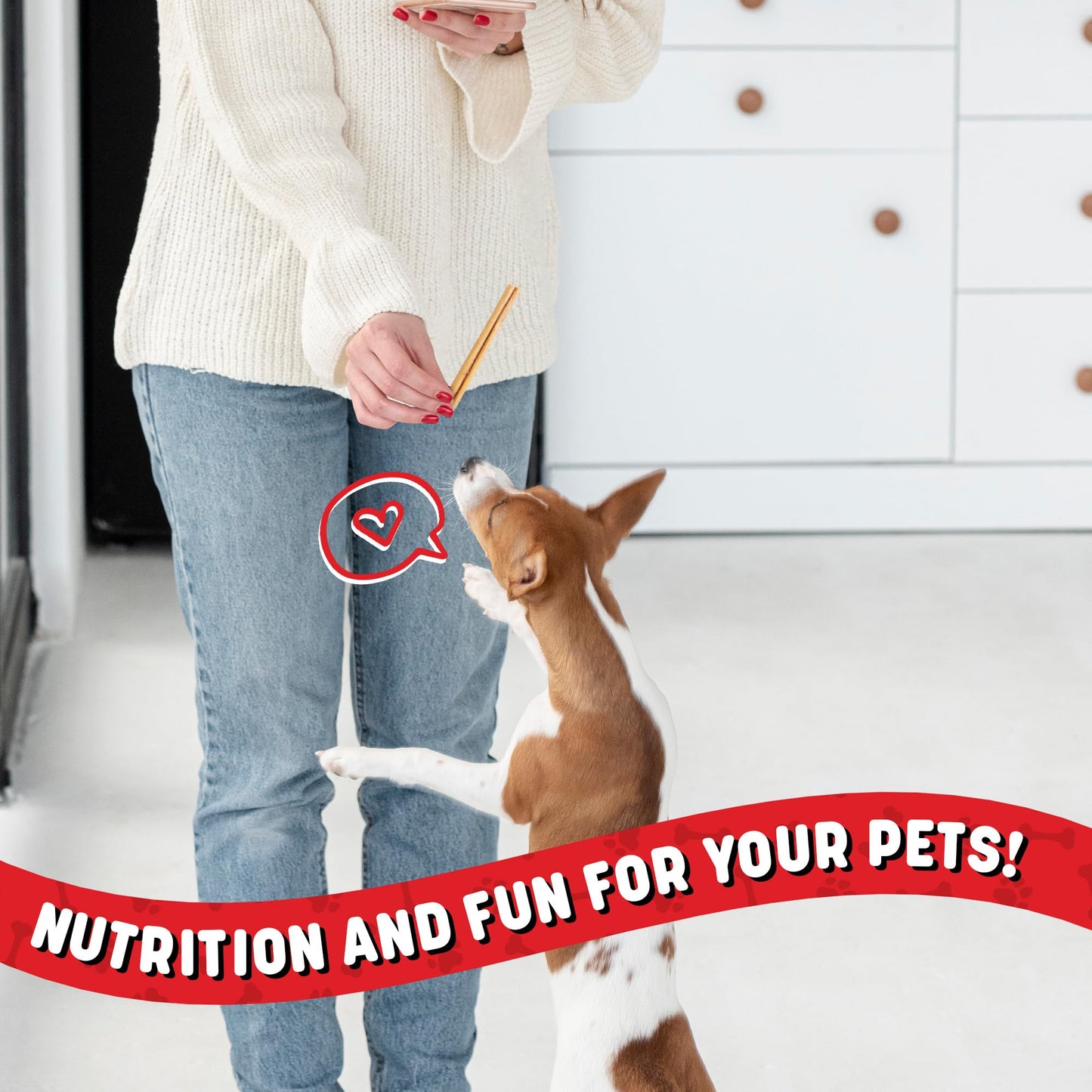 Powerpet 100% Natural Steer Stick - High Protein Bully Stick, Low Fat, Healthy Dog Treats, Long-Lasting Dog Chews, Easily Digestible, Cleans Teeth, Low Odor, for All Breeds & Sizes, 6" - 10 Count