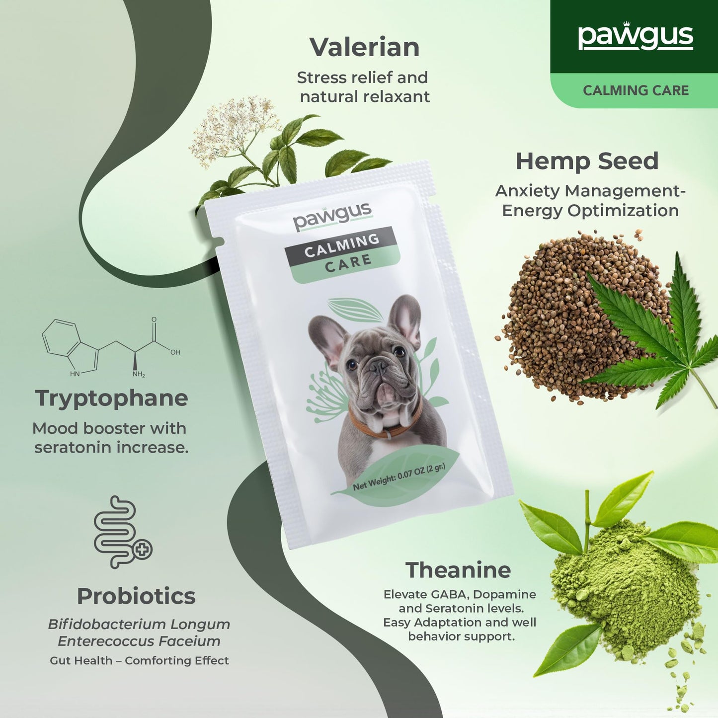 Veterinary Supplements Calming Care for Dogs 30 Sachets - Anxiety Relief and Stress Management, Relaxation Support, Emotional Stability, Sleep Quality Support