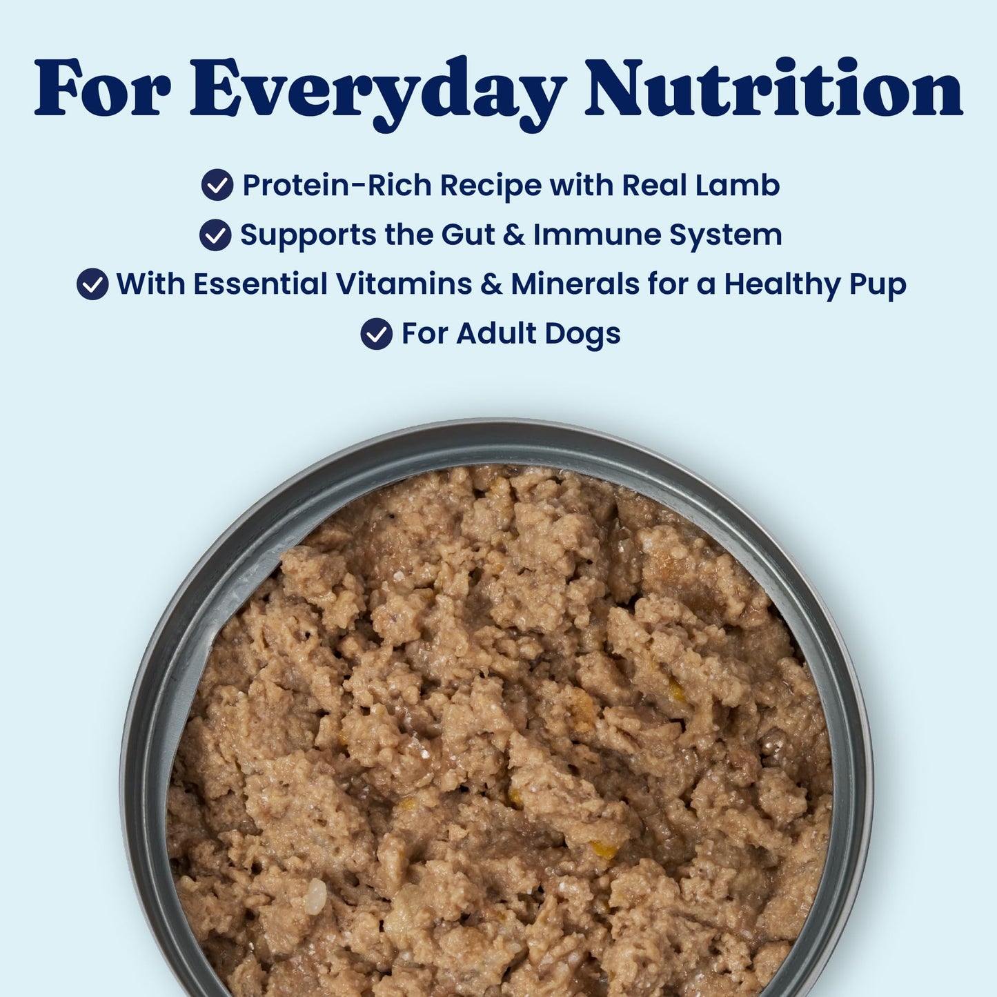 Solid Gold Canned Dog Food for Adult & Senior Dogs - High Protein Wet Dog Food w/Real Lamb, Whole Grains & Probiotics for Gut Health & Immunity - Small, Medium & Large Breed Dogs - 6ct 12.5oz Cans