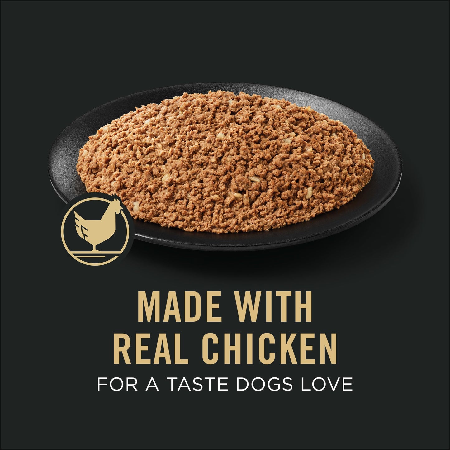 Purina Pro Plan Wet Dog Food For Senior Dogs Adult 7 Plus Chicken and Rice Entree Classic - (Pack of 12) 13 oz. Cans