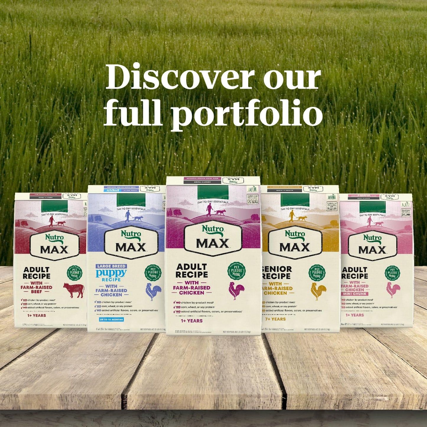 Nutro Max Senior Dry Dog Food with Farm-Raised Chicken, 25 lb Bag