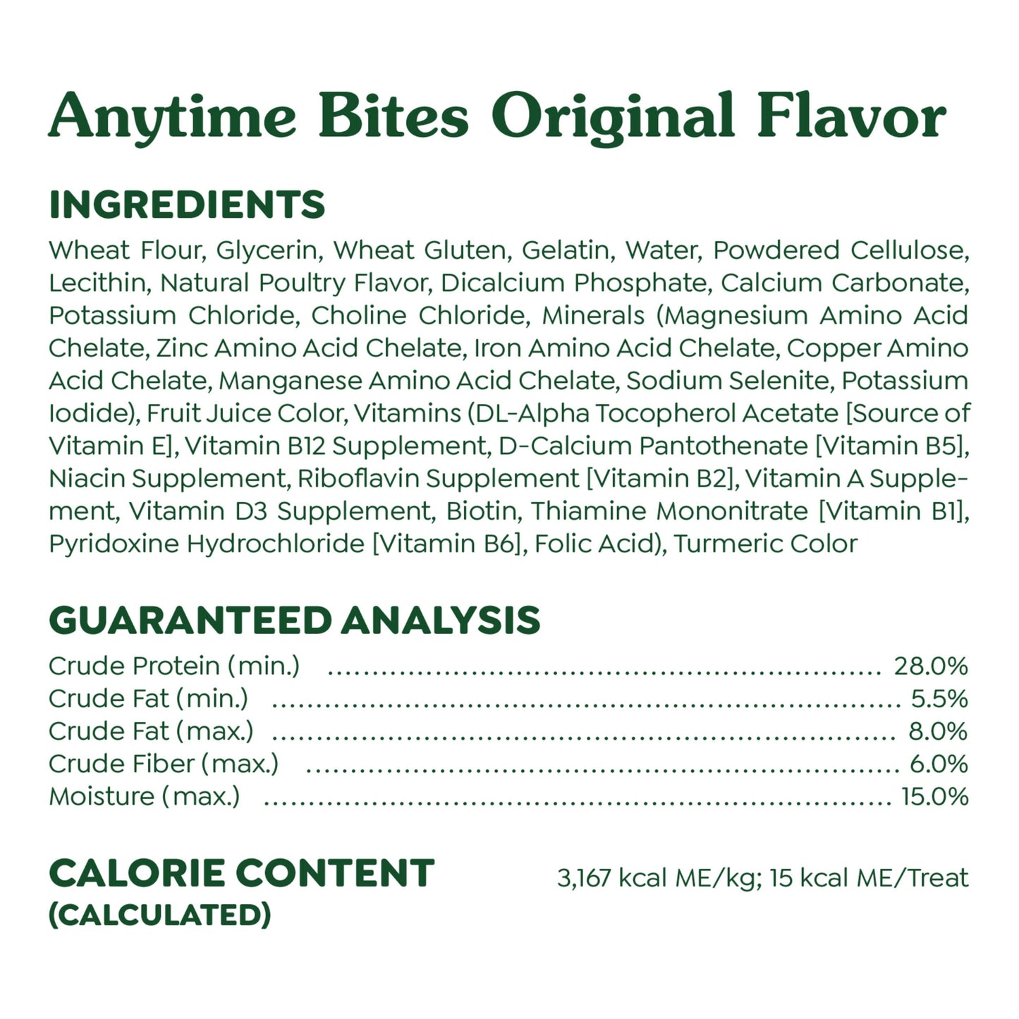 Greenies Anytime Bites Dog Treats, Original Flavor, 10.3 oz. Bag
