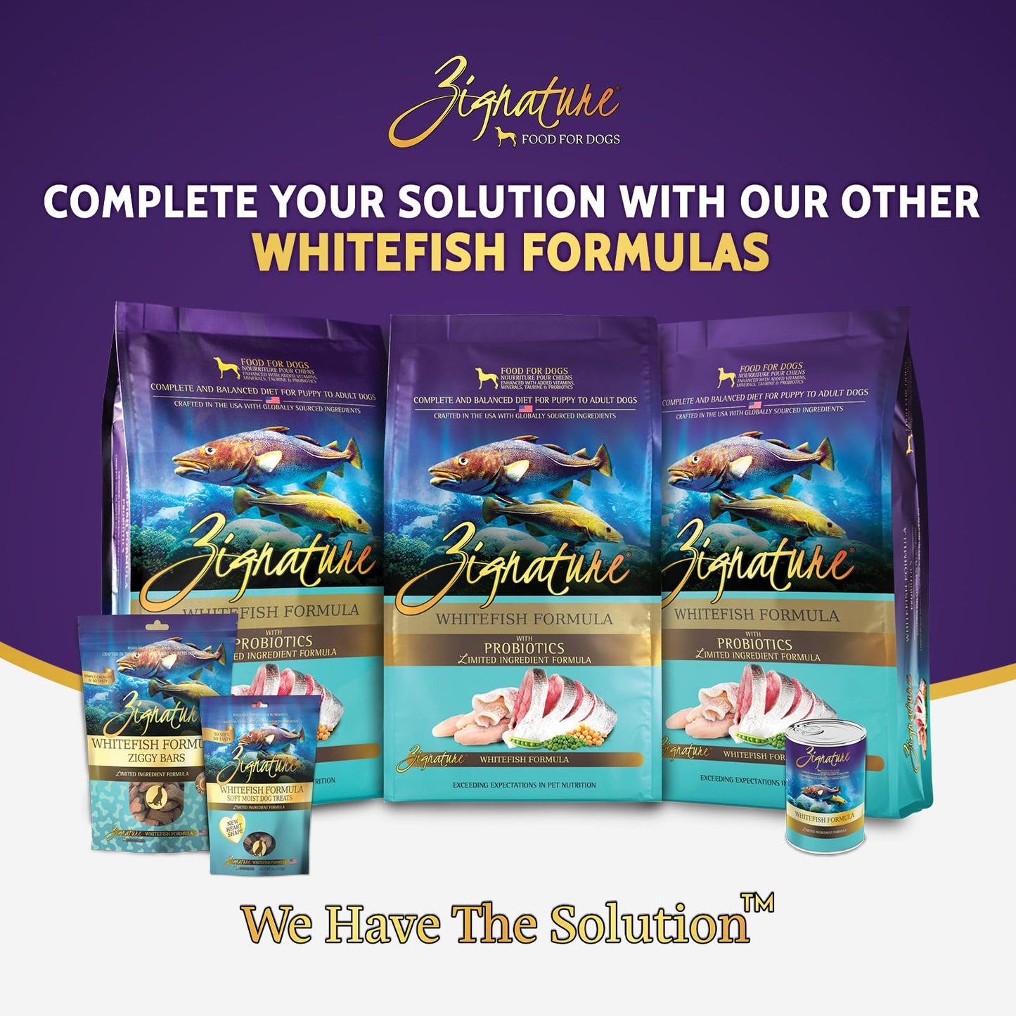 Zignature Whitefish Limited Ingredient Formula Dry Dog Food 4lb