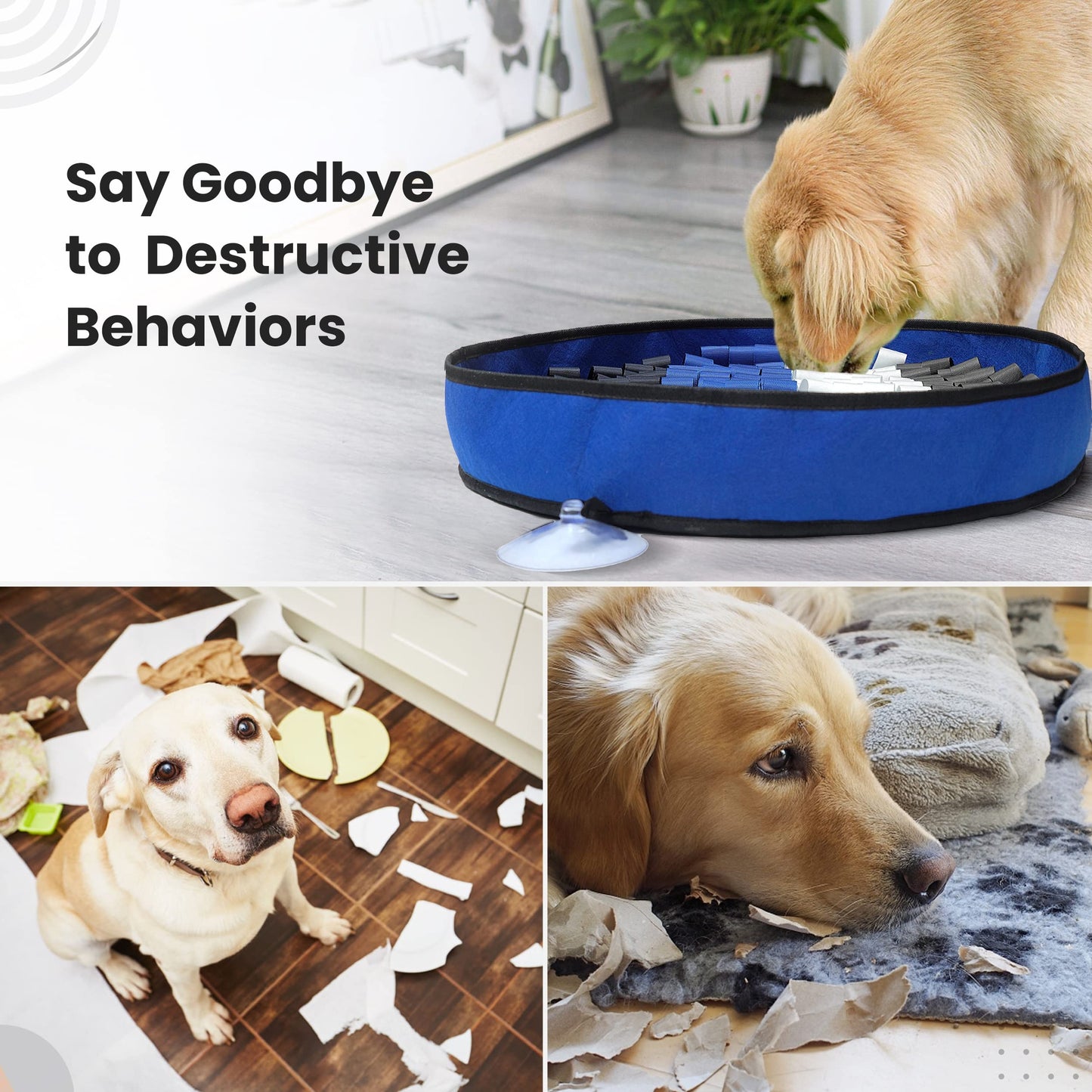TOMAHAUK Snuffle Mat for Dogs Small and Large Breed – Interactive Feed Game/Cat Dog Puzzle Toy That Helps with Stress Relief, Foraging Skills, Brain Stimulation and Boredom Dog Enrichment Toys