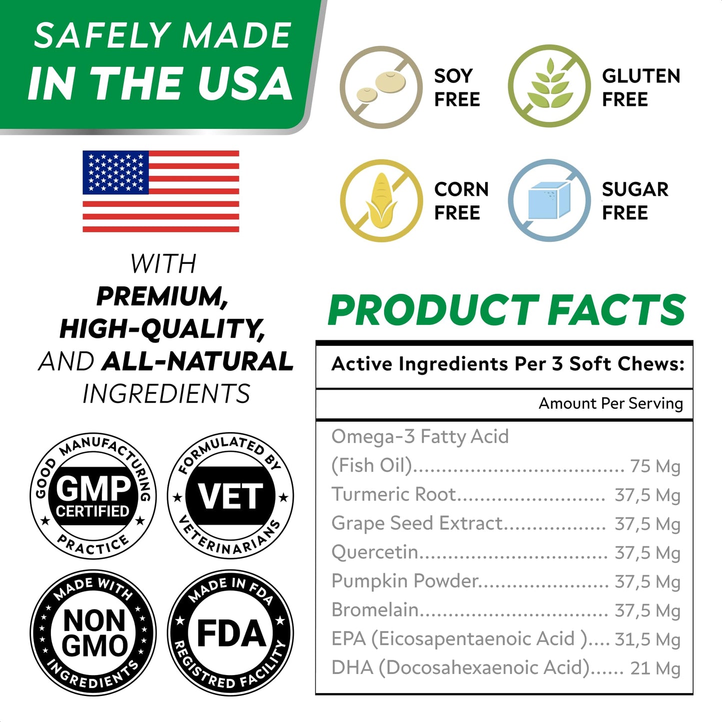 Whole Life Pet Healthy Skin Daily Supplement for Dogs – Omegas, Probiotics, Prebiotics, Antioxidants. Skin, Anti-Itch, Allergies. Mixes in Food or with Water for Hydrating Snack (Pack of 2)