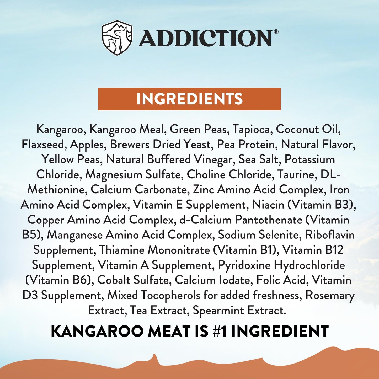 Addiction Wild Kangaroo & Apples Dry Dog Food - Limited Ingredient, Novel Protein for Dogs with Allergies, Grain-Free - Support Muscle Development & Manage Weight - Made in New Zealand 4lb