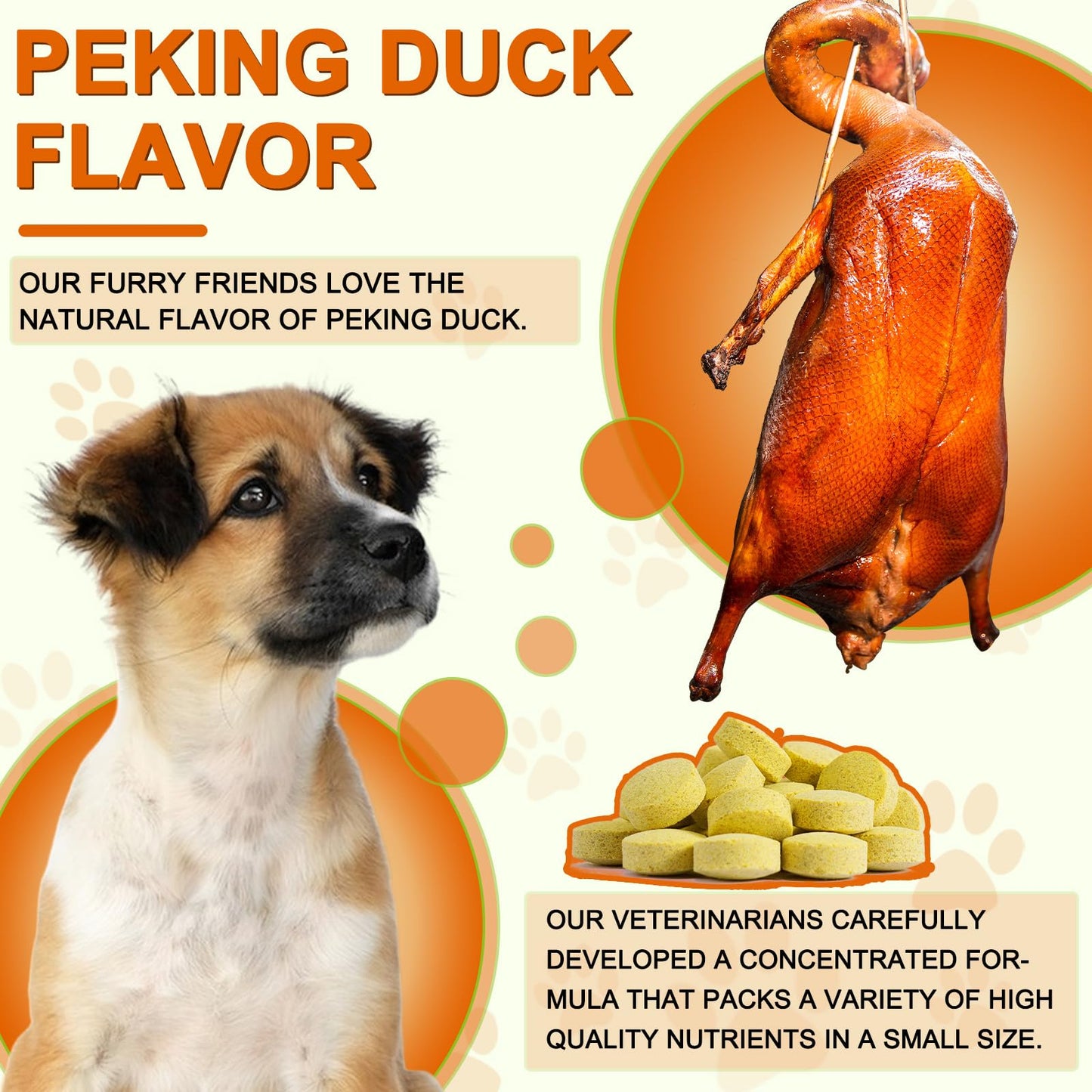 Uruses Turmeric Curcumin for Dogs, Hip & Joint Support, Heart Health Support, Immune System Booster, Dog Joint Supplement for All Ages Breeds & Sizes, 180 Chewable Tablets, Peking Duck Flavor