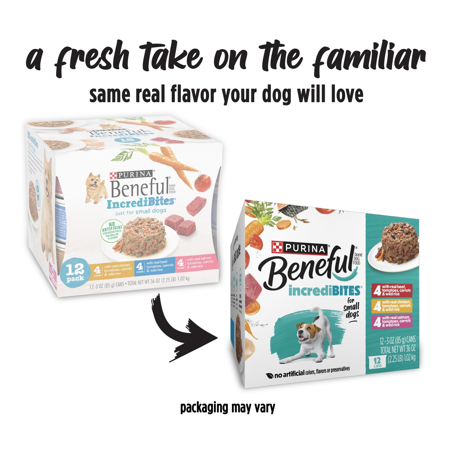 Purina Beneful Small Breed Wet Dog Food Variety Pack, IncrediBites - (2 Packs of 12) 3 oz. Cans