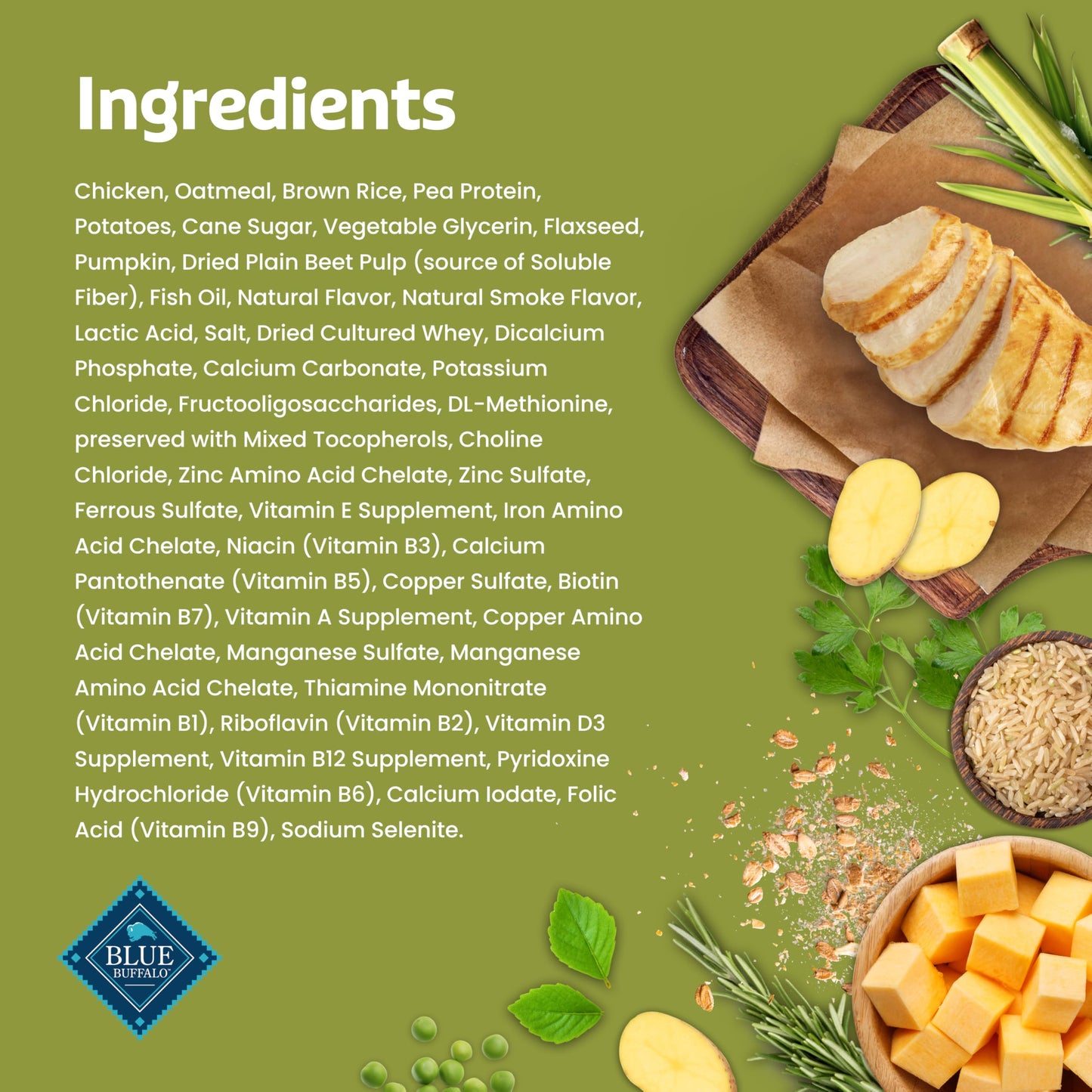 Blue Buffalo Blue Bits Plus Digestion and Immune Support Daily Benefit Dog Treats, Soft & Chewy Chicken and Pumpkin Morsels, 3.5-oz. Bag