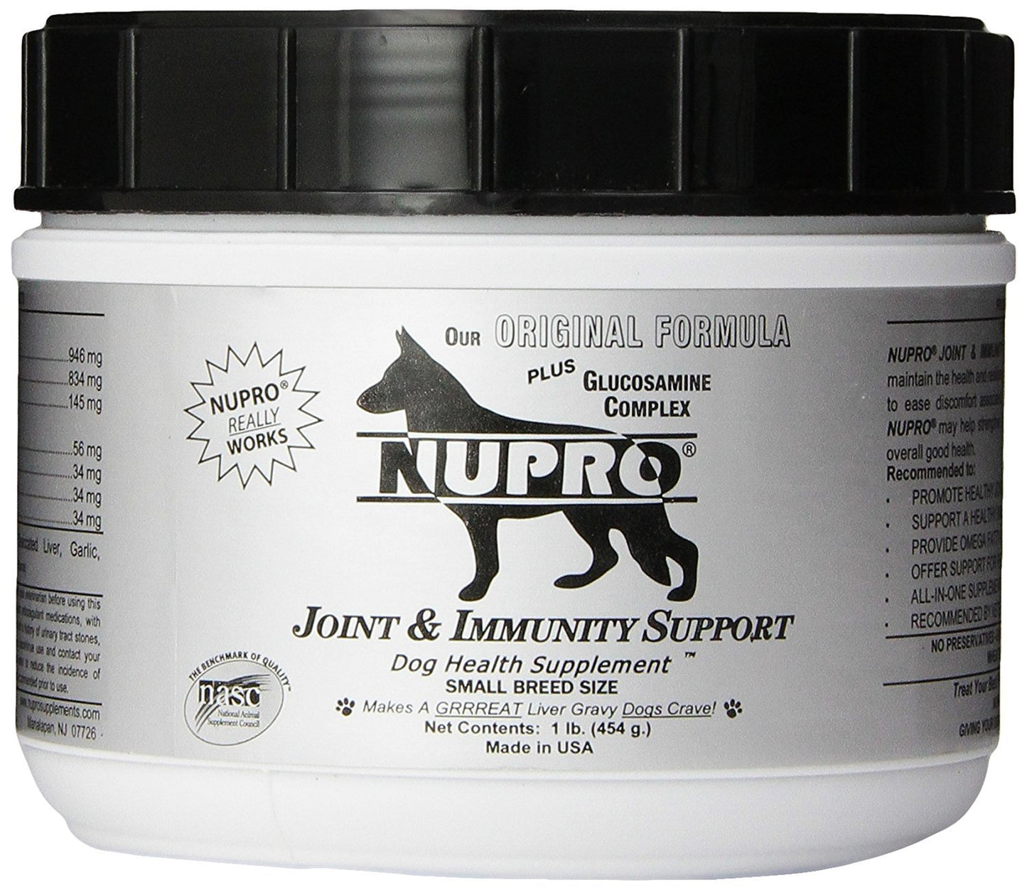 Nupro Joint and Immunity Support for Dogs, 1-Pound (Small Breed Size) 2 Pack