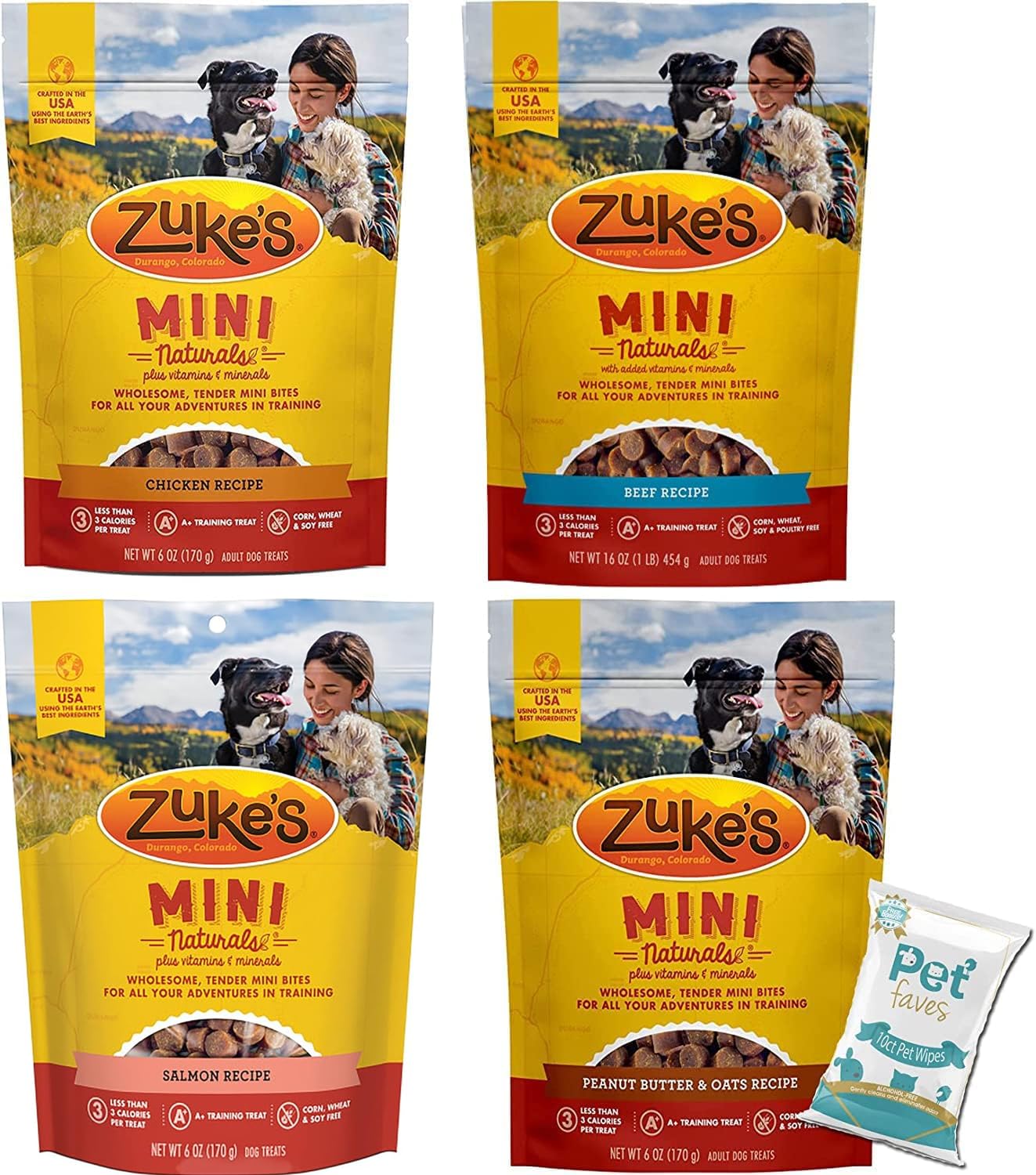 Jiminy's Chewy Training Treats for Dogs, Low Calorie, Hypoallergenic Insect Protein, Made in USA, 6oz, Peanut Butter & Cranberry (Pack of 1)