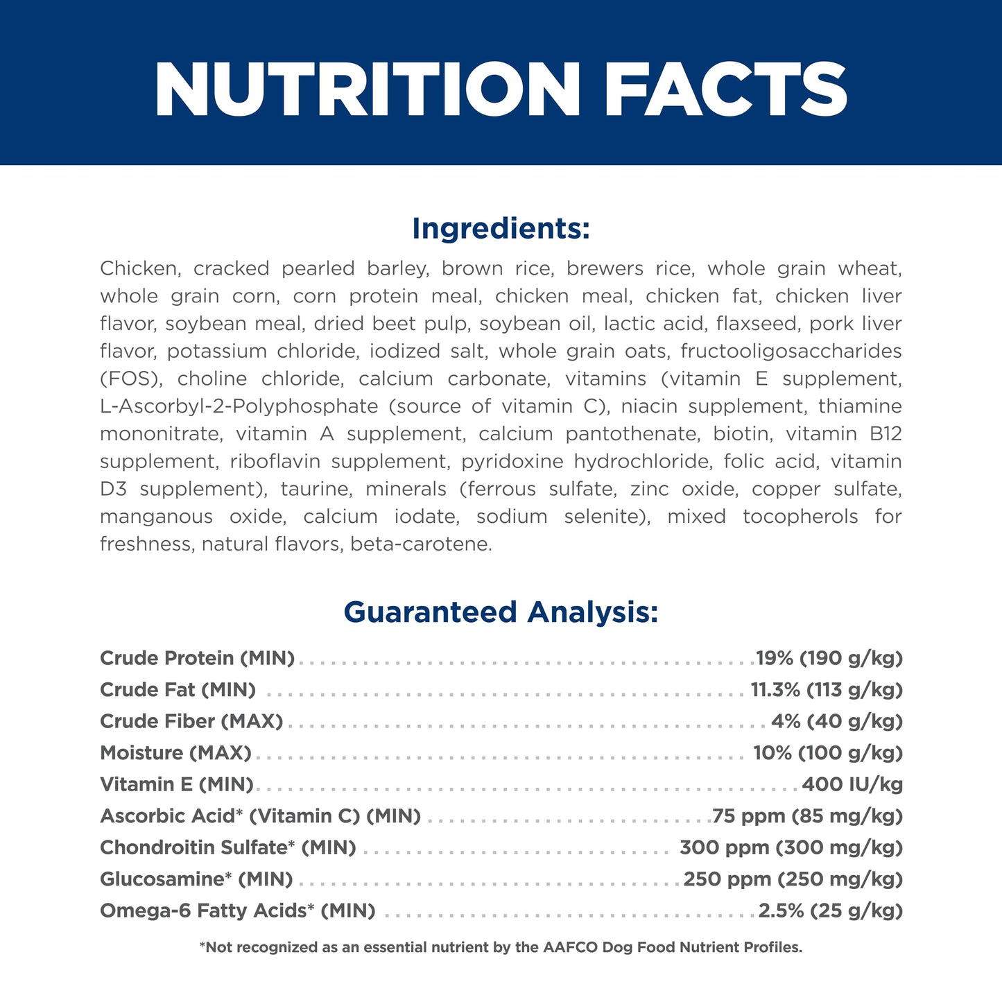 Hill's Science Diet Large Breed Adult Dry Dog Food 1-5, Quality Protein for Joint Support & Lean Muscles, Chicken & Barley, 35 lb. Bag