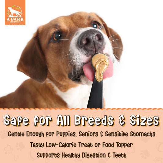 Zoomie Butter Pumpkin Power Dog Peanut Butter Spread, All Natural Dog Treat. Human Grade & Safe Puppy Food, Peanuts & Pumpkin for Shiny Coat, Digestion & Fiber, Enrichment Toys, Grown & Made in USA