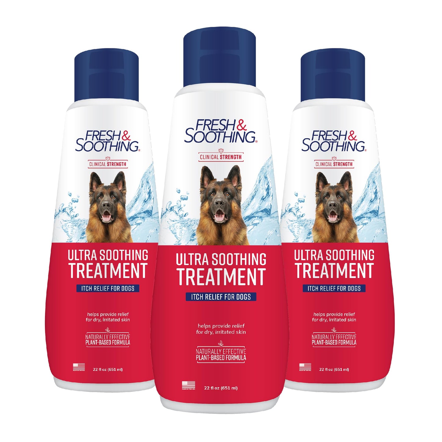 Fresh & Soothing Ultra Soothing Medicated Conditioner for Pets, 22oz - 3 Pack