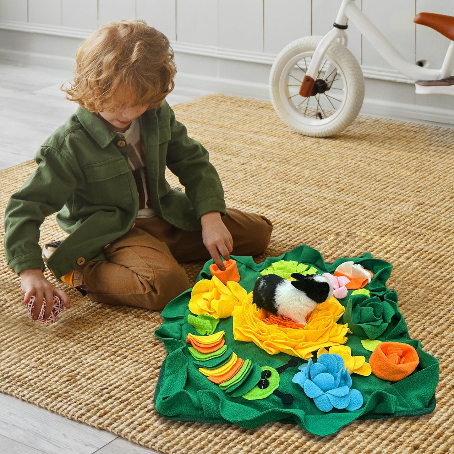 nestery Snuffle Mat for Dogs - Dog Food Mat for Mental Stimulation, Stress Relief and Training - Snuffle Mats Non-Slip Encourages Natural Foraging for Small Medium Dog, Puppy, Cat, Rabbit 15.4in