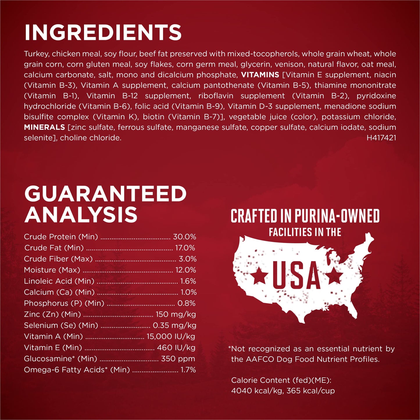 Purina ONE True Instinct With A Blend Of Real Turkey and Venison Dry Dog Food - (Pack of 4) 3.8 lb. Bags