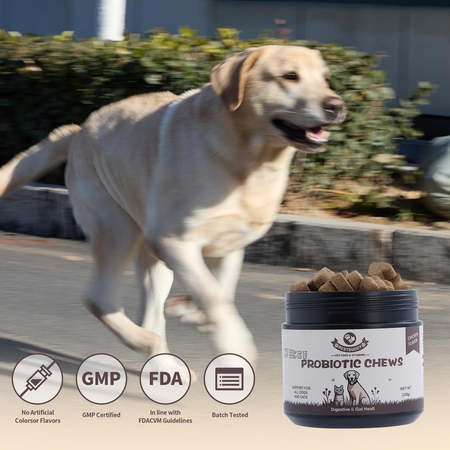 Himalayan Chew Original Yak Cheese Chew, Bacon, 3 Small Sticks, 1.1 oz, Gluten Free, Healthy Treats, Grain & Lactose Free 100% Natural, Long Lasting Chews for s Under 15 lbs