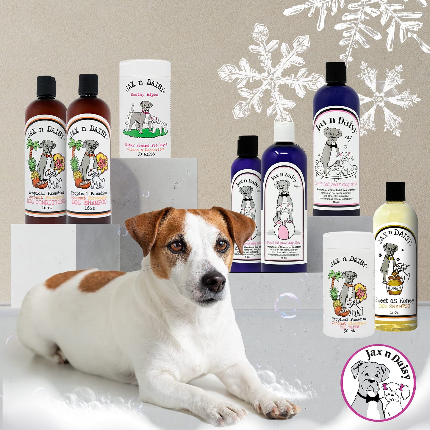 Jax N Daisy don t let Your dog Itch Lotion Itch Relief for Dogs 16oz Treatment and Skin Soother for Dogs With Itchiness dog Grooming Supplies Anti for