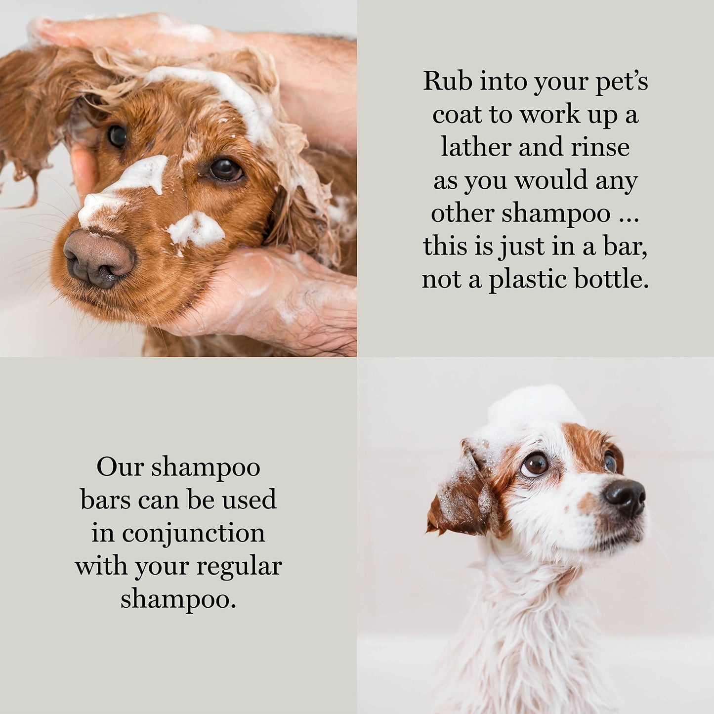 BeVegan Hypoallergenic Dog Shampoo for Sensitive Skin, Soothing & Calming Natural Ingredients Vegan Hemp & Camomile, Handmade in The UK - 110g Soap Bar